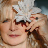 Ring Kassandra | weißer Beton