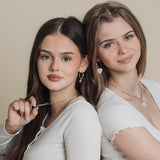 Creolen Amalia | mit einem Anhänger-Paar