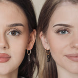 Creolen Athena | mit einem Anhänger-Paar