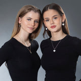 Creolen Alexia | mit einem Anhänger-Paar