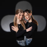 Creolen Alexia | mit einem Anhänger-Paar