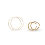 Creolen Athena | mit einem Anhänger-Paar