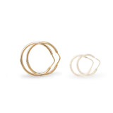 Creolen Amalia | mit einem Anhänger-Paar