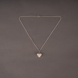 Herzkette Sarina | weißer Beton