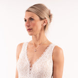 Halskette Samira | blushfarbener Beton