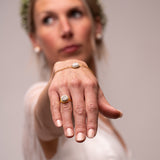 Ring Amira | weißer Beton