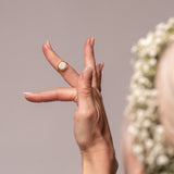 Ring Amira | weißer Beton