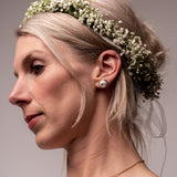 Ohrstecker Alida | weißer Beton