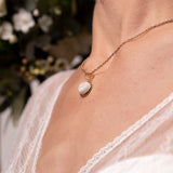 Halskette Adela | weißer Beton