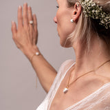 Herzkette Mirsada | weißer Beton