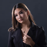 Ohrringe Alisha | anthrazitfarbener Beton