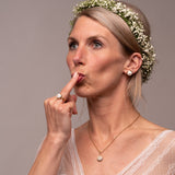 Halskette Parmida | weißer Beton