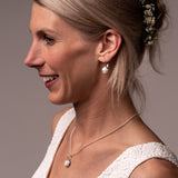 Ohrringe Adda | weißer Beton