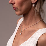 Halskette Tuala | weißer Beton