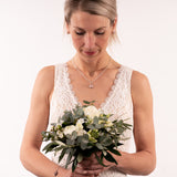 Halskette Samira | blushfarbener Beton