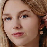 Ohrringe Ina | weißer Beton