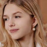 Ohrringe Ina | weißer Beton