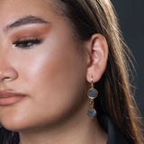 Ohrringe Sadie | anthrazitfarbener Beton