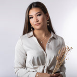 Ohrringe Rixa | weißer Beton