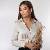 Ohrringe Rixa | weißer Beton