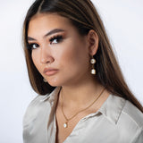 Ohrringe Rixa | weißer Beton