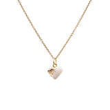 Herzkette Mirsada | weißer Beton